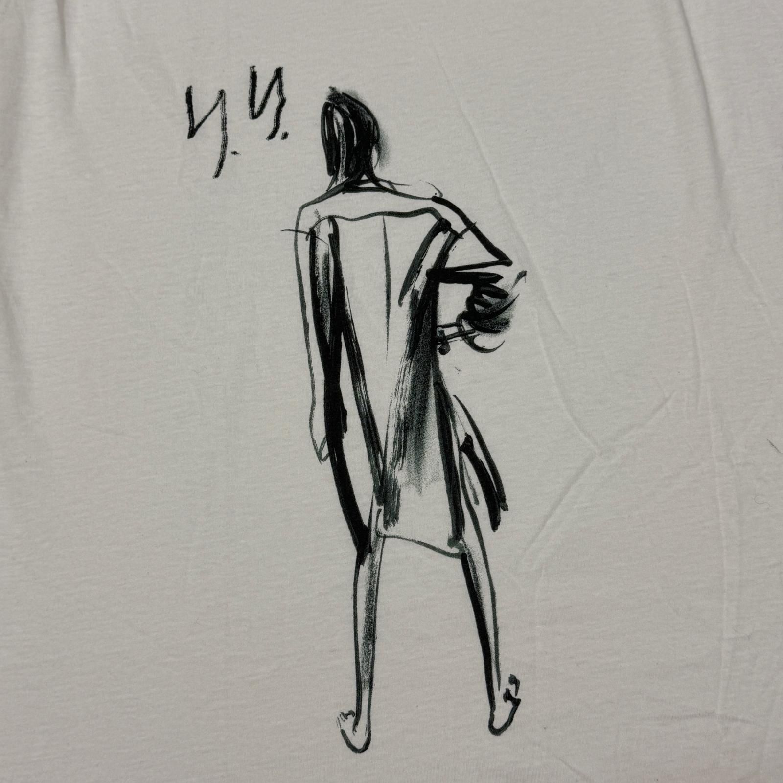 参考上代28600円 未使用 Yohji Yamamoto 25SS SINGLE JERSEY PRINT