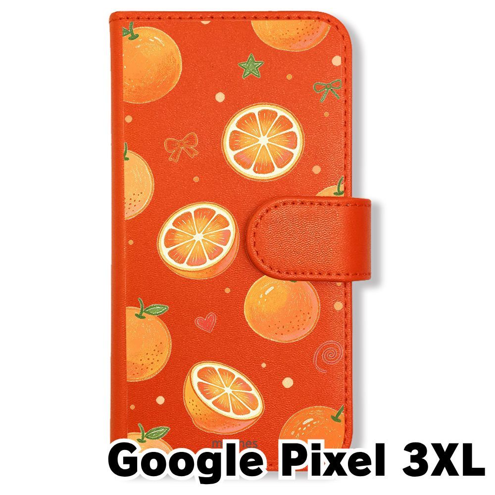 新品未使用】 Google Pixel3 XL 手帳型スマホ ケース (色：オレンジ