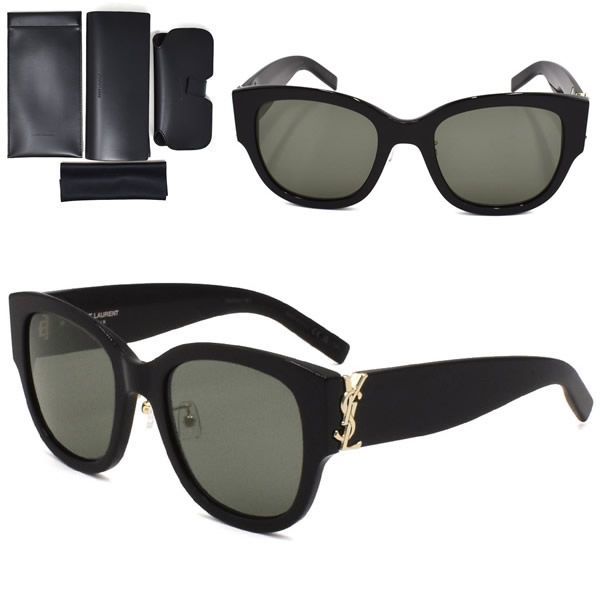 サンローラン サングラス SAINT LAURENT SL M95/K-001 サングラス アジアンフィット メンズ レディース ユニセックス SLM95K-001 ブラック グレー