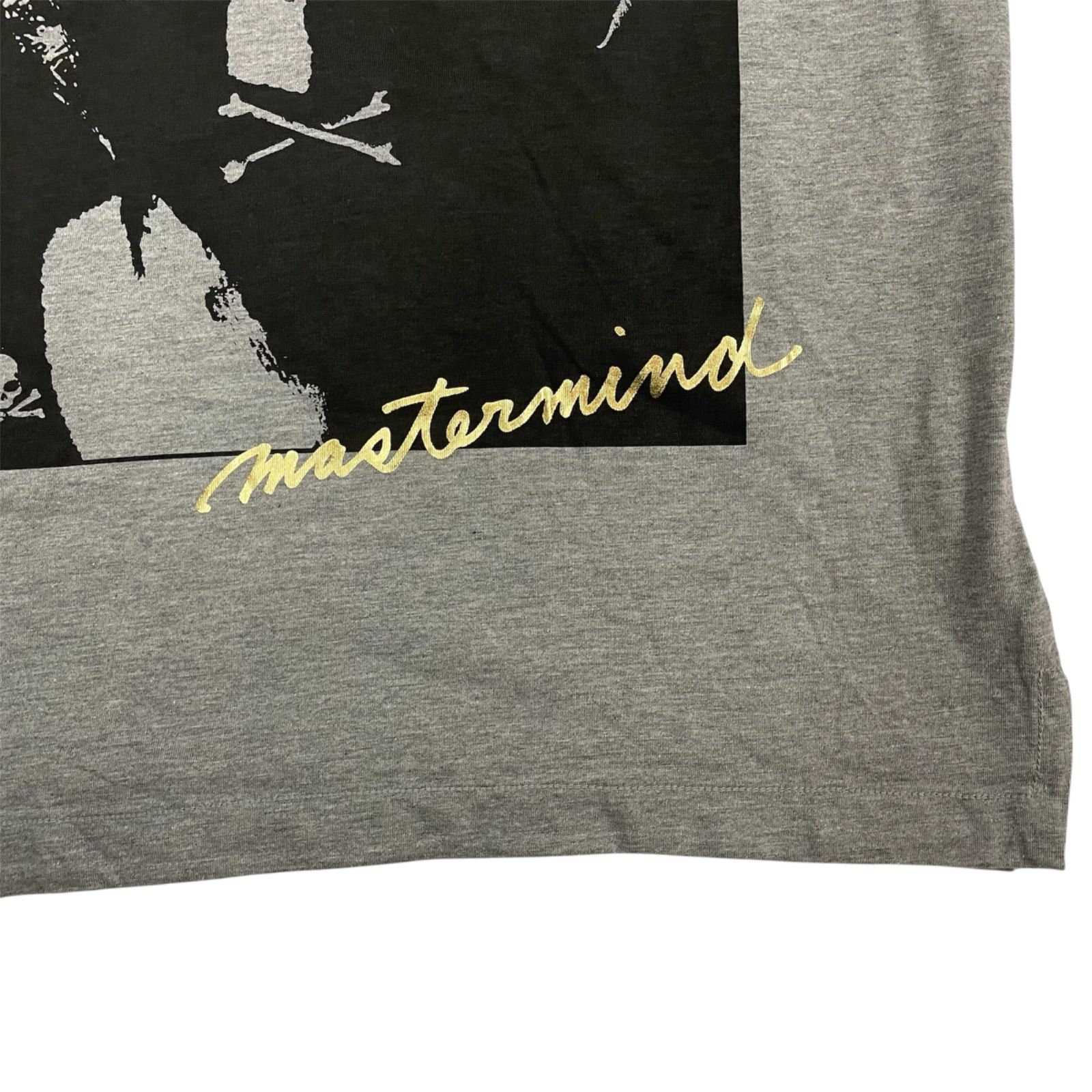 mastermind JAPAN ジョンレノン 半袖Tシャツ グレー Mサイズ コットン