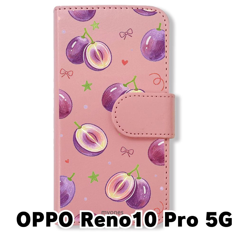 新品未使用】 OPPO Reno10 Pro 5G 手帳型スマホ ケース (色：ピンク 