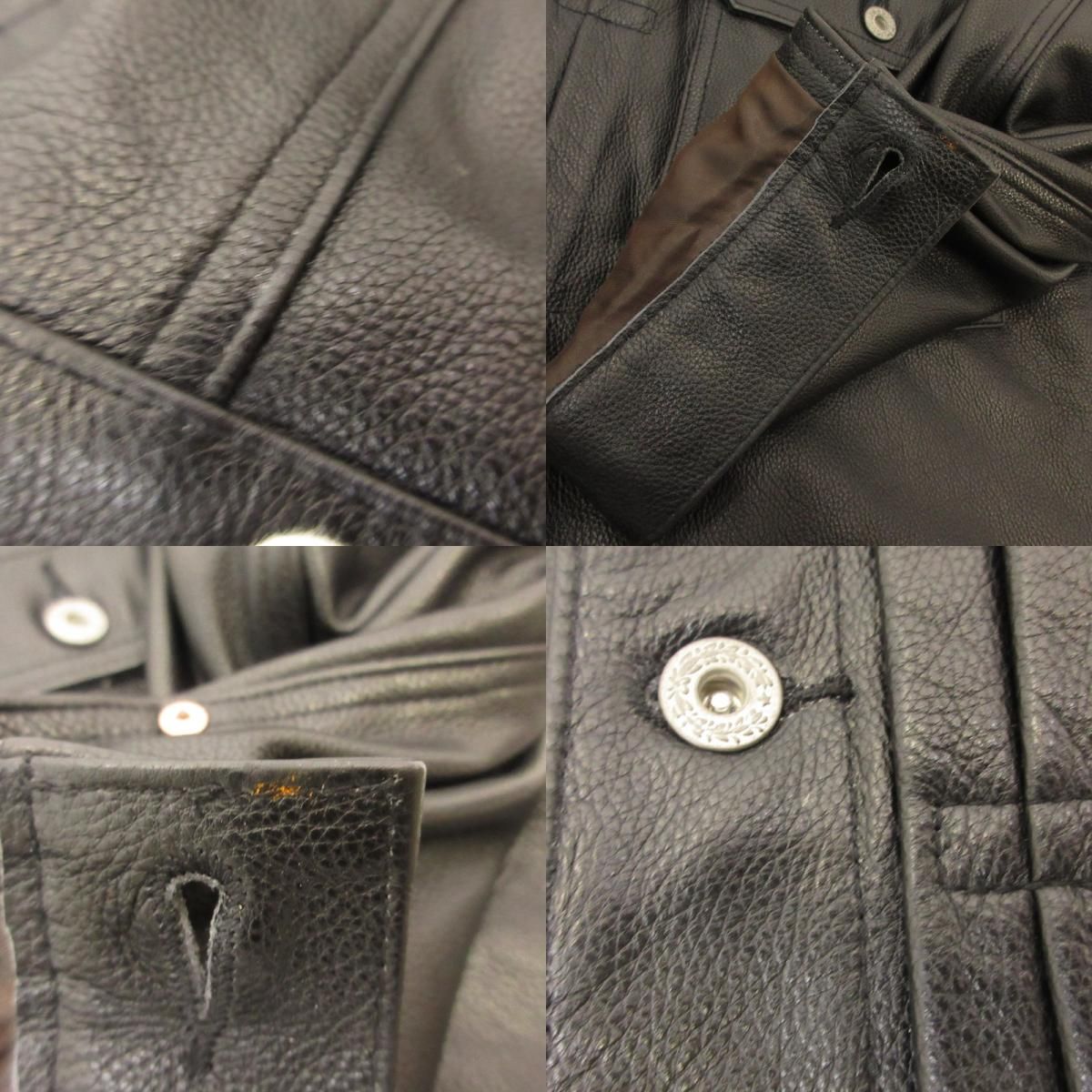 姫路東店】 中古 HOUSTON | ヒューストン レザー COW LEATHER TRACK