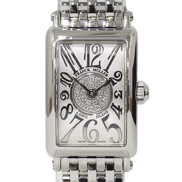 フランクミュラー FRANCK MULLER レディース腕時計 ロングアイランド プティ レリーフ パスティーユ 802QZRELCD1P 仕上げ済 【中古】