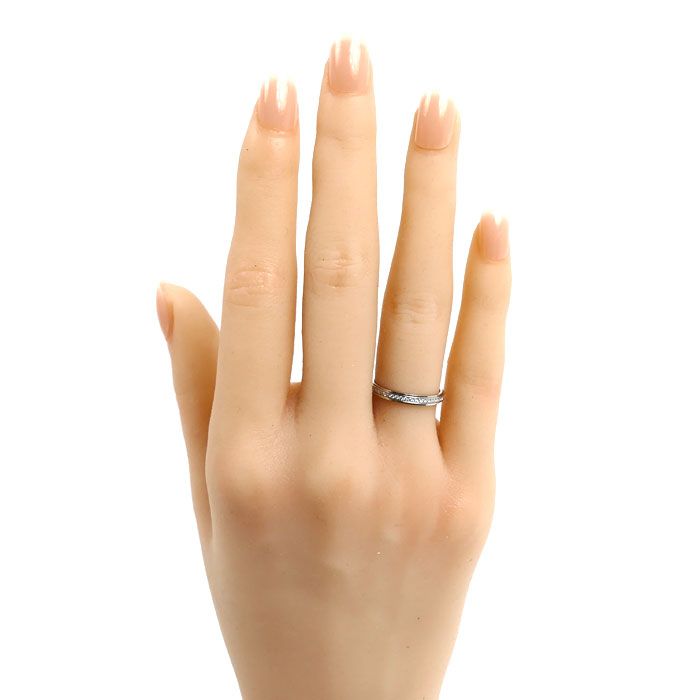 CARTIER カルティエ Pt950プラチナ ダムール ウェディング フル リング