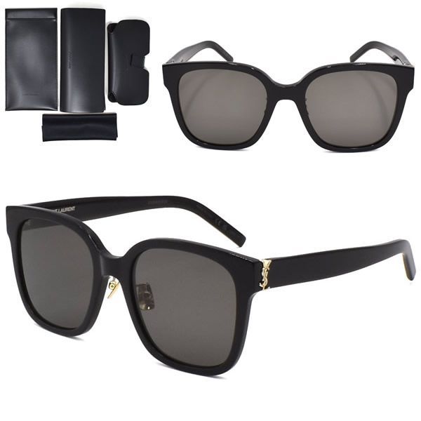 サンローラン サングラス SAINT LAURENT SL M105/F-006 アジアンフィット 偏光レンズ メンズ レディース ユニセックス SLM105F-006 ブラック グレー