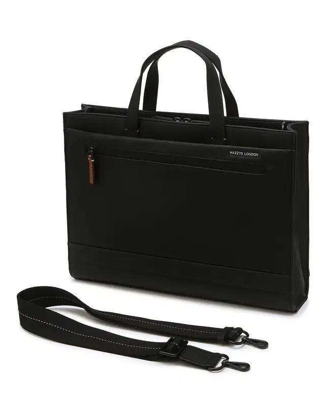 HAZZYS メンズ 新品 書類かばん ブラック