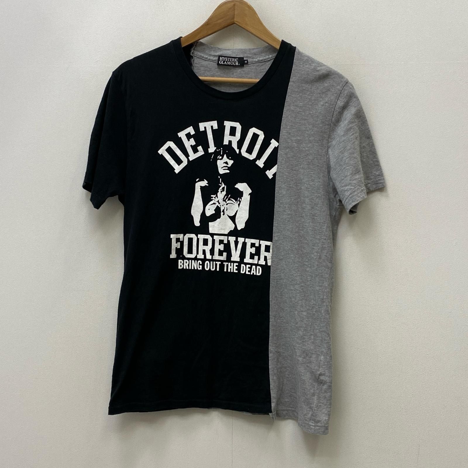 【加古川店】 中古 HYSTERIC GLAMOUR | ヒステリックグラマー 半袖Ｔシャツ DETROIT FOREVER 切替 ロゴ 0251ct06 マルチカラー サイズ：M 【104】
