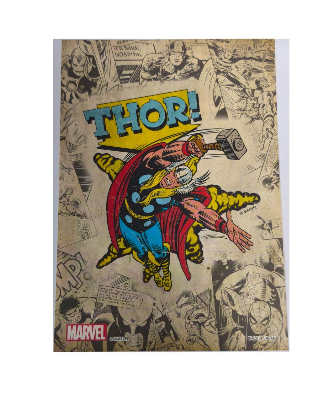 絶版　19年製　【マイティソー】marvel ヴィンテージ デザイン　缶バッジ 一番くじ MARVEL 3等 ステッカー マイティ・ソー - メルカリ