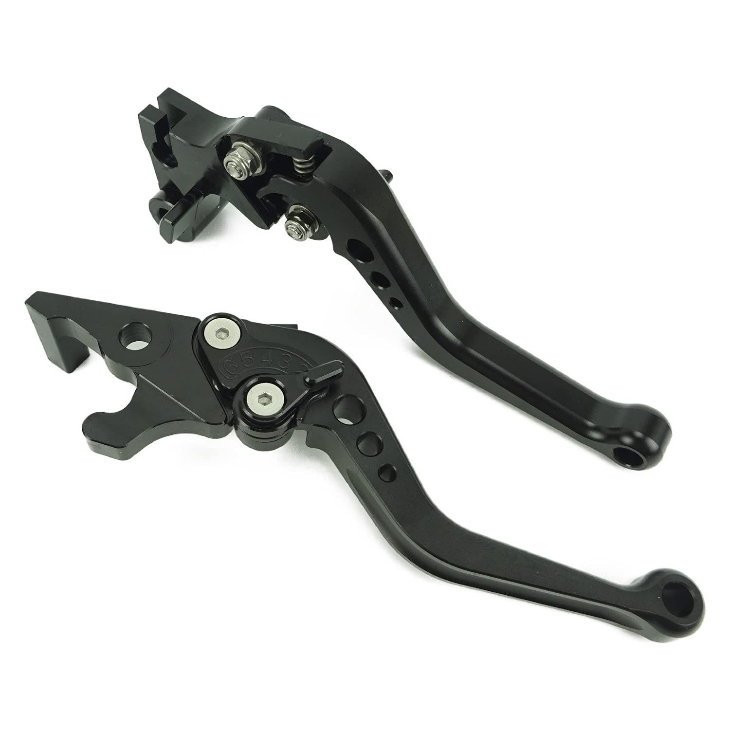 Y11m2ALL黒マット ヤマハ ブレーキ クラッチレバー 6段階調整 ショート YZF-R25 YZF-R3 MT-25 MT-03 等に適合ts 0af9102e