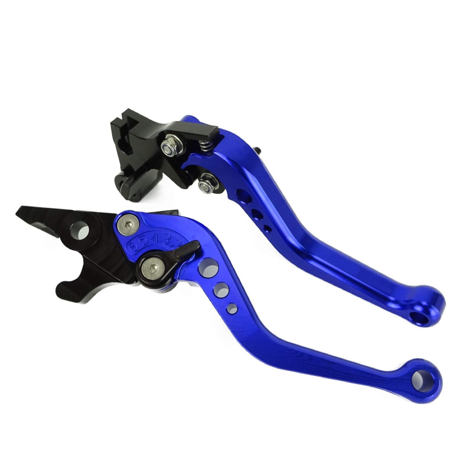 Y114青 ヤマハ ブレーキ クラッチレバー 6段階調整 ショート YZF-R25 YZF-R3 MT-25 MT-03 等に適合ts ec1af6d7
