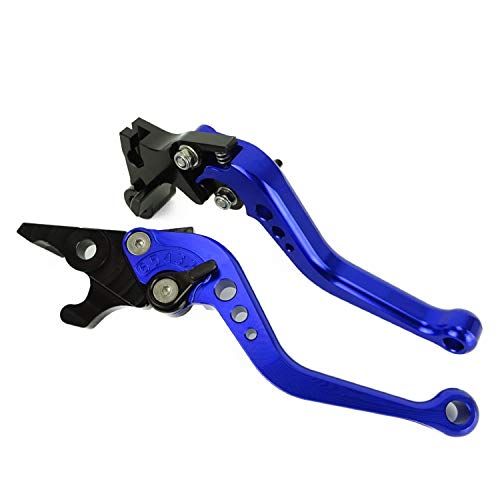Y114青 ヤマハ ブレーキ クラッチレバー 6段階調整 ショート YZF-R25 YZF-R3 MT-25 MT-03 等に適合ts ec1af6d7 Y114青 ヤマハ ブレーキ クラッチレバー 6段階調整 ショート YZF-R25 YZF-R3 MT-25 MT-03 等に適合ts ec1af6d7