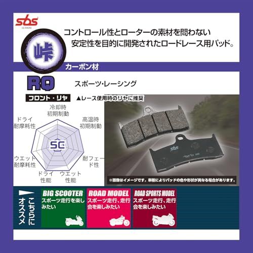 キタコ(KITACO) SBS ブレーキパッド スポーツ走行用・峠からサーキットまで 932RQ カーボン材 (リヤ用) YZF-R25 MT-25 YZF-R3 MT-03 Xマックス トリシティ―300等 777-0932080ts 26ad632d キタコ(KITACO) SBS ブレーキパッド スポーツ走行用・峠からサーキットまで 932RQ カーボン材 (リヤ用) YZF-R25 MT-25 YZF-R3 MT-03 Xマックス トリシティ―300等 777-0932080ts 26ad632d