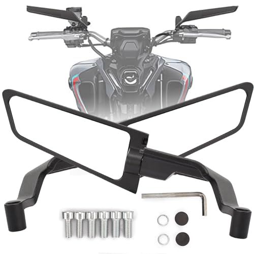 アップグレードされた拡大されたバイクミラー 調整可能 回転 バックミラー ステルス ウイング サイドミラー 左右セット 耐久性 凸面鏡 適しています対応車種 1290 Super Duke R Evo ABS Z1000 Z650 Z900 ac339622