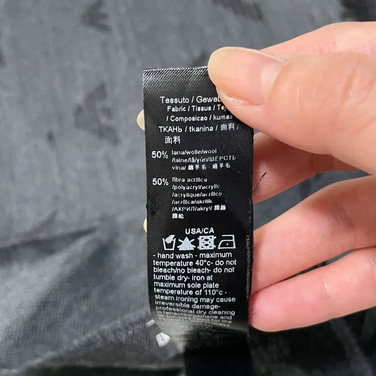 (実寸確認) EMPORIO ARMANI エンポリオアルマーニ ウールオーバ イーグル ウール スカーフ 0626
