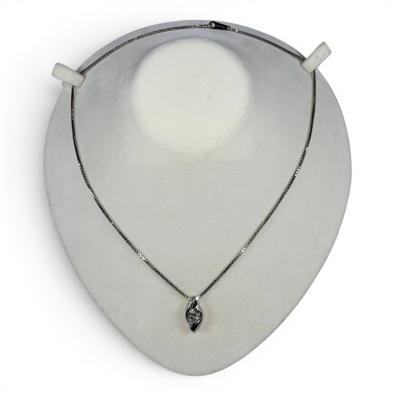 Pt850 Pt900 ダイヤネックレス ダイヤ1.02ct 総重量約9.85g