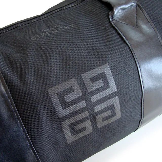 GYVENCHY 【海外ノベルティ・並行輸入商品】ジバンシー ドラムバッグ ロゴプリント ブラック thumbnail 6
