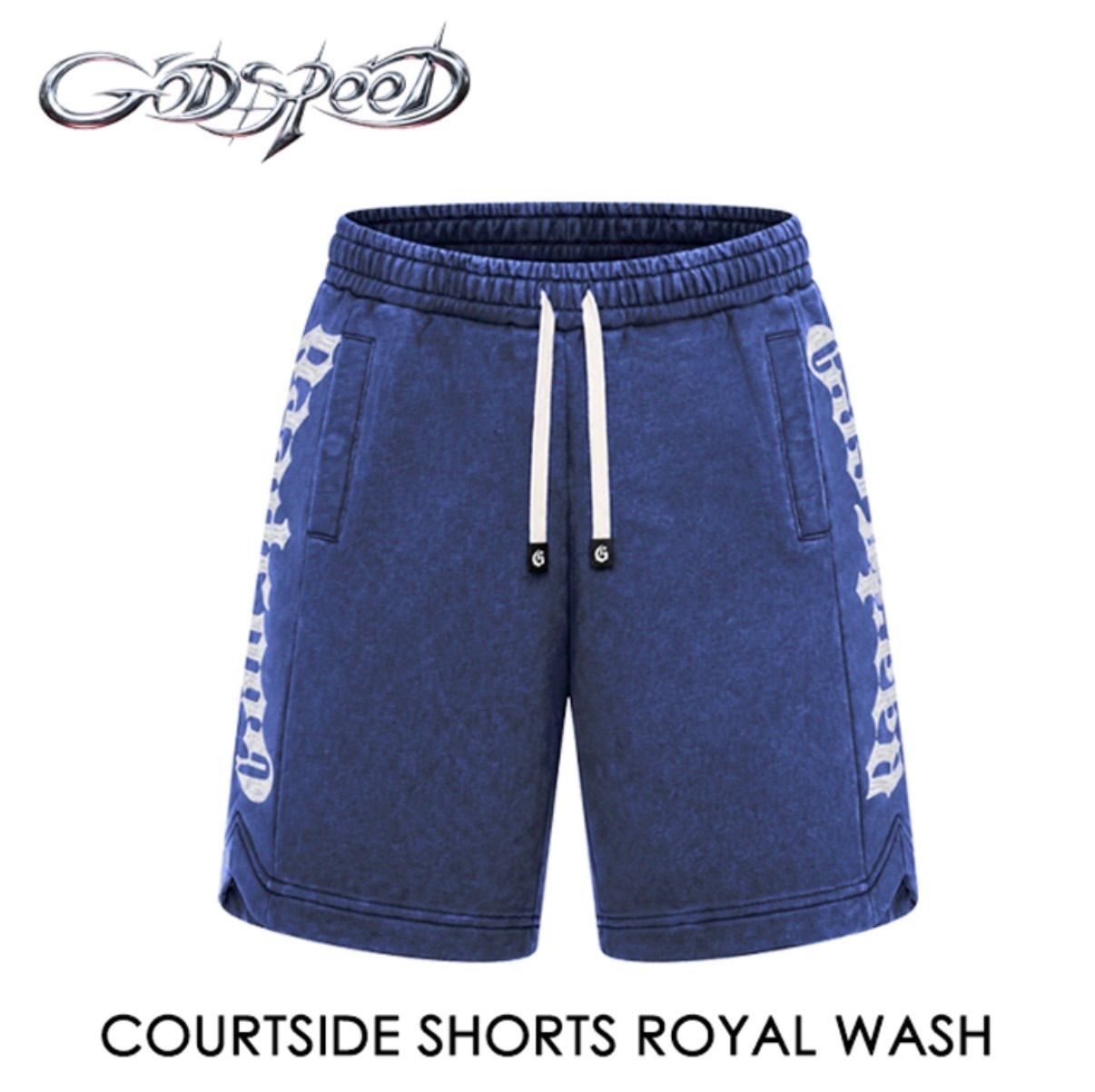【 本国現地価格 】【26SS】【最新作】GODSPEED COURTSIDE SHORTS 【ロイヤルブルーウォッシュ】【ウォッシュ加工】【ハーフパンツ】【スウェットパンツ】【XSサイズ】【Sサイズ】【ロゴ吊り下げタグ付き】【保存袋付き】 14,976円