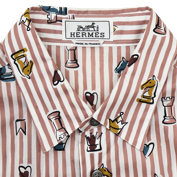 美品】HERMES エルメス シャツ サイズ 15 3/4/40 メンズ Playground
