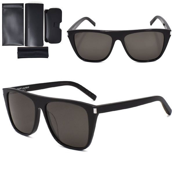 サンローラン サングラス SAINT LAURENT SL 1/F 001 サングラス アジアンフィット メンズ レディース ユニセックス SL1F-001 ブラック
