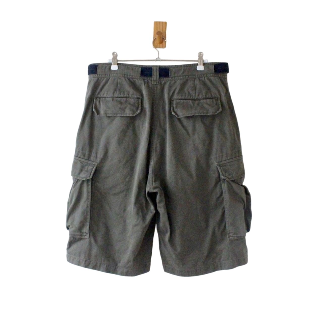 Abercrombie & Fitch アバクロ ベルト付き カーゴショーツ ODグリーン