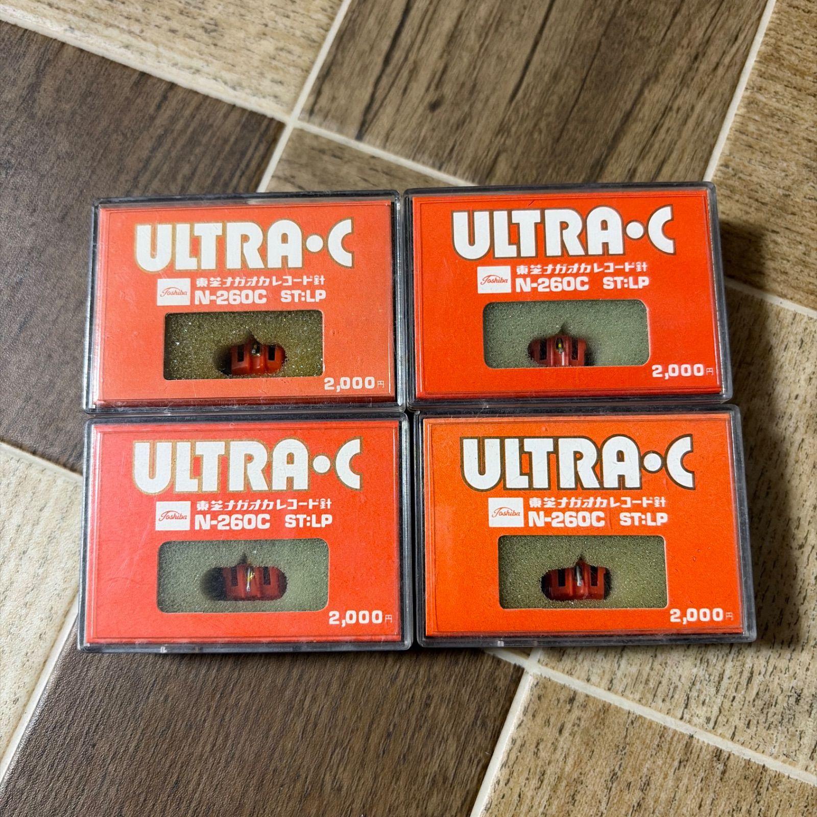 未使用 東芝 ナガオカ レコード針 4個セット 交換針 ULTRA・C ウルトラ 