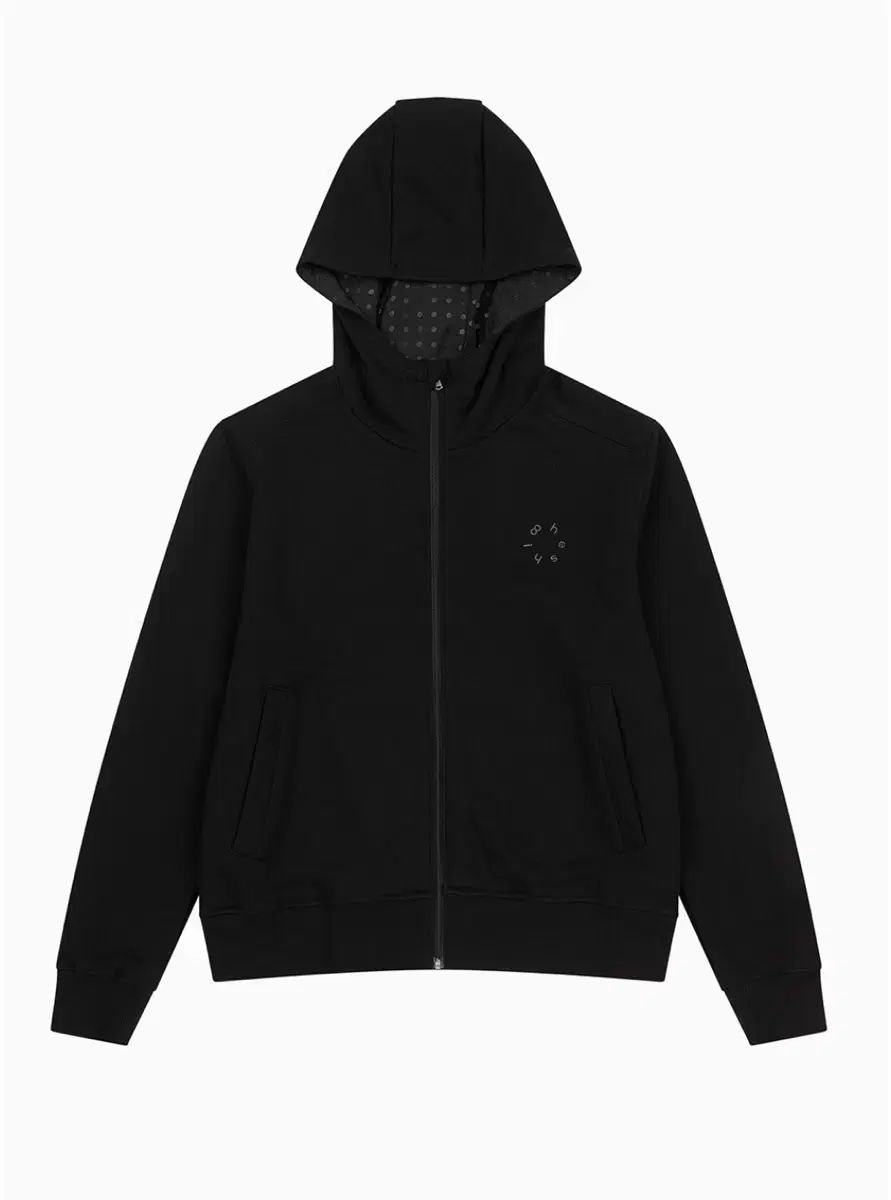 オーヘシオ ドット フードジップアップ ブラック DOT HOODED ZIP-UP
