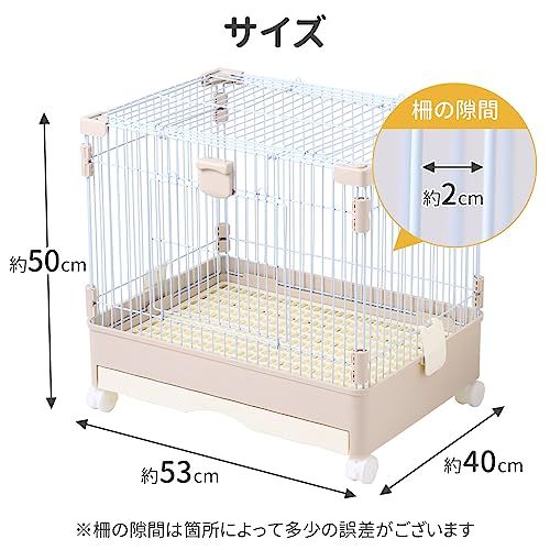 Bonarca 小動物 ケージ うさぎ 【前扉&天井扉の2扉タイプ】 デグー モルモット 持ち運び キャスター付き 【53×40×51cm】 ペットケージ 屋根付き 飼育ケース 大 小 犬 猫 ペット 小型犬 ゲージ サークル トレー付き フ 36367853 Bonarca 小動物 ケージ うさぎ 【前扉&天井扉の2扉タイプ】 デグー モルモット 持ち運び キャスター付き 【53×40×51cm】 ペットケージ 屋根付き 飼育ケース 大 小 犬 猫 ペット 小型犬 ゲージ サークル トレー付き フ 36367853