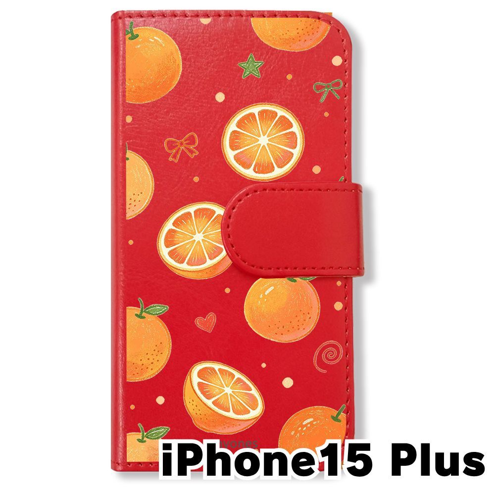 新品未使用】 iPhone15 Max 2023 手帳型スマホ ケース (色：レッド