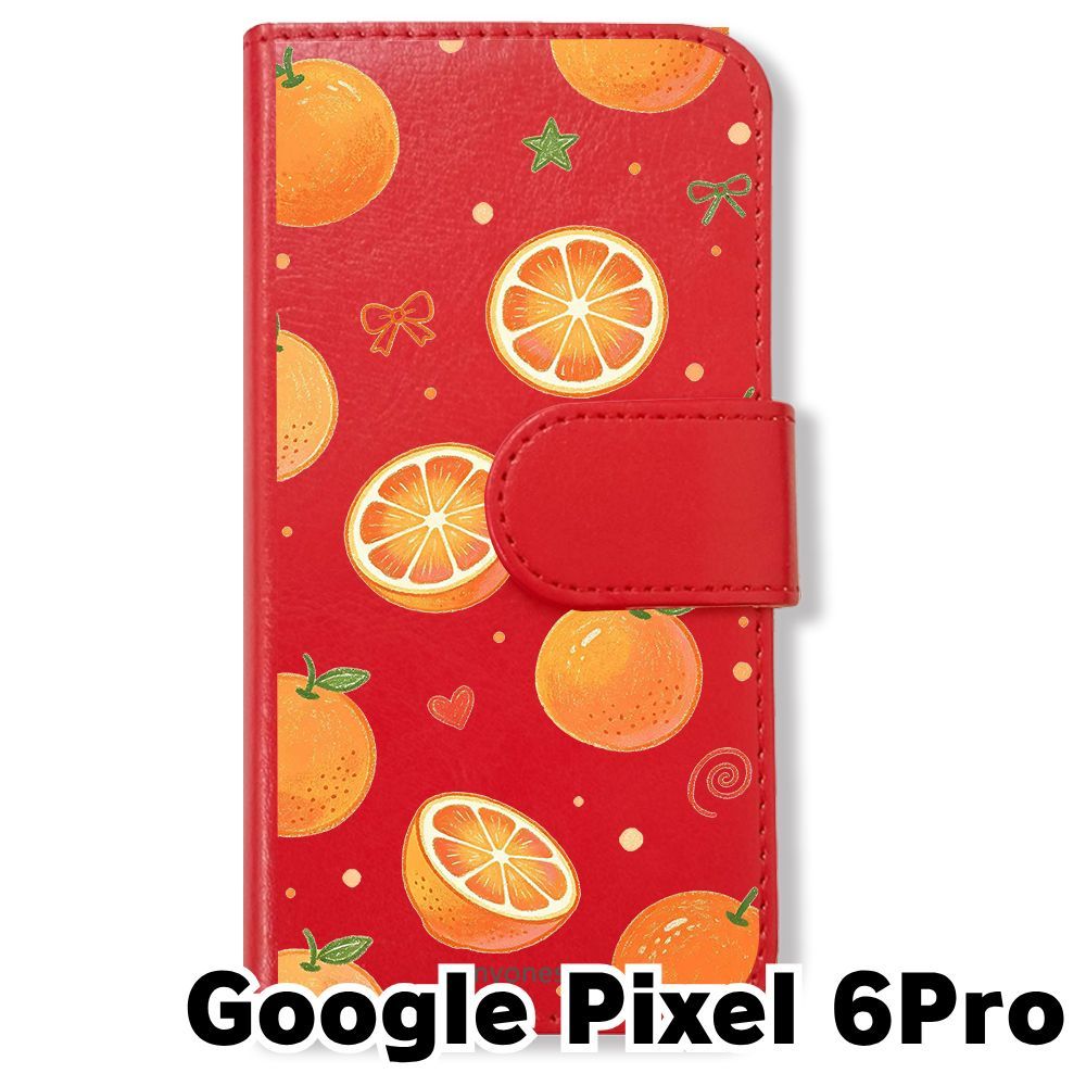 新品未使用】 Google Pixel 6 Pro 手帳型スマホ ケース (色：レッド
