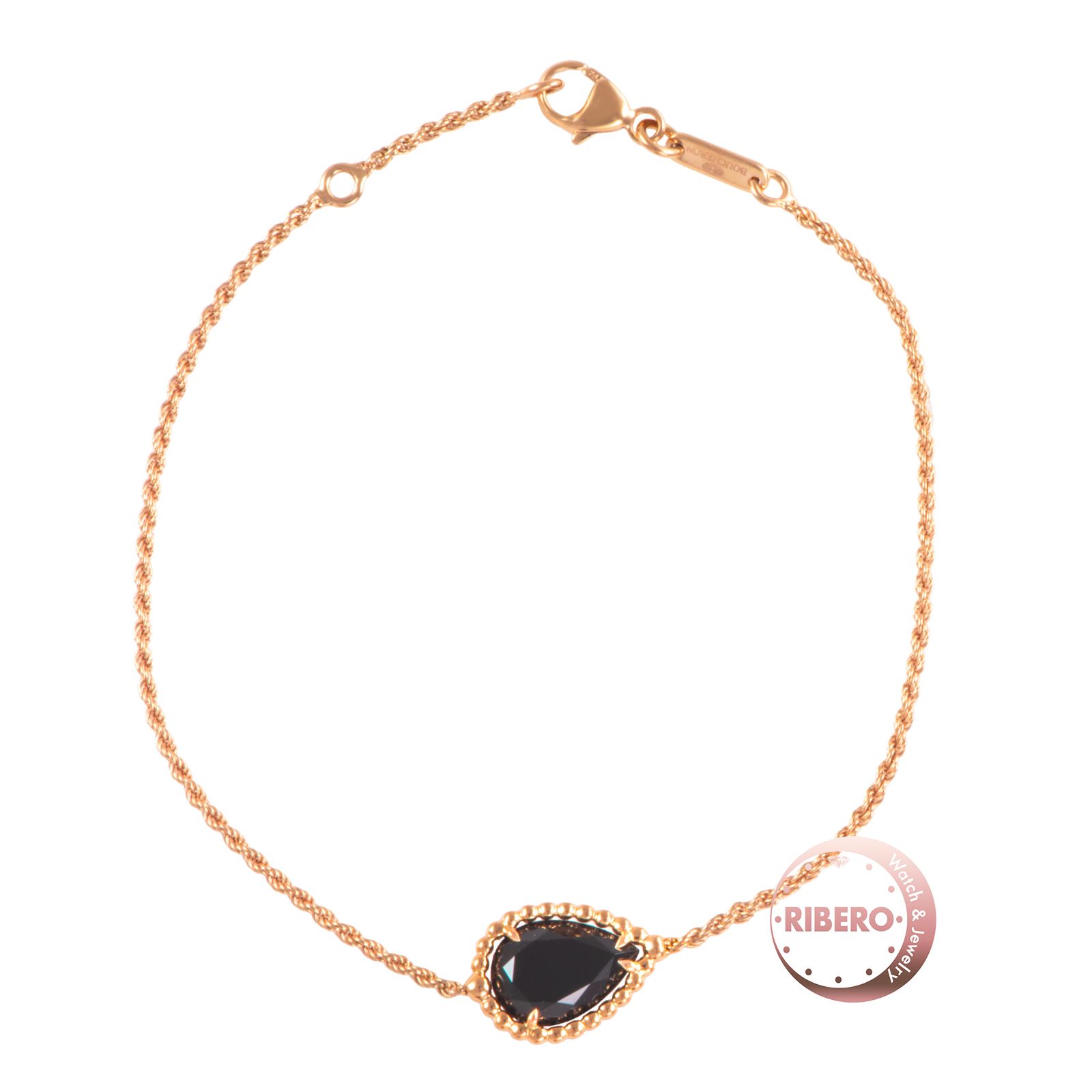 Boucheron ブシュロン セルパンボエム ブレスレット スモール JBT0064200 K18PG オニキス ゴールド ブラック【中古】