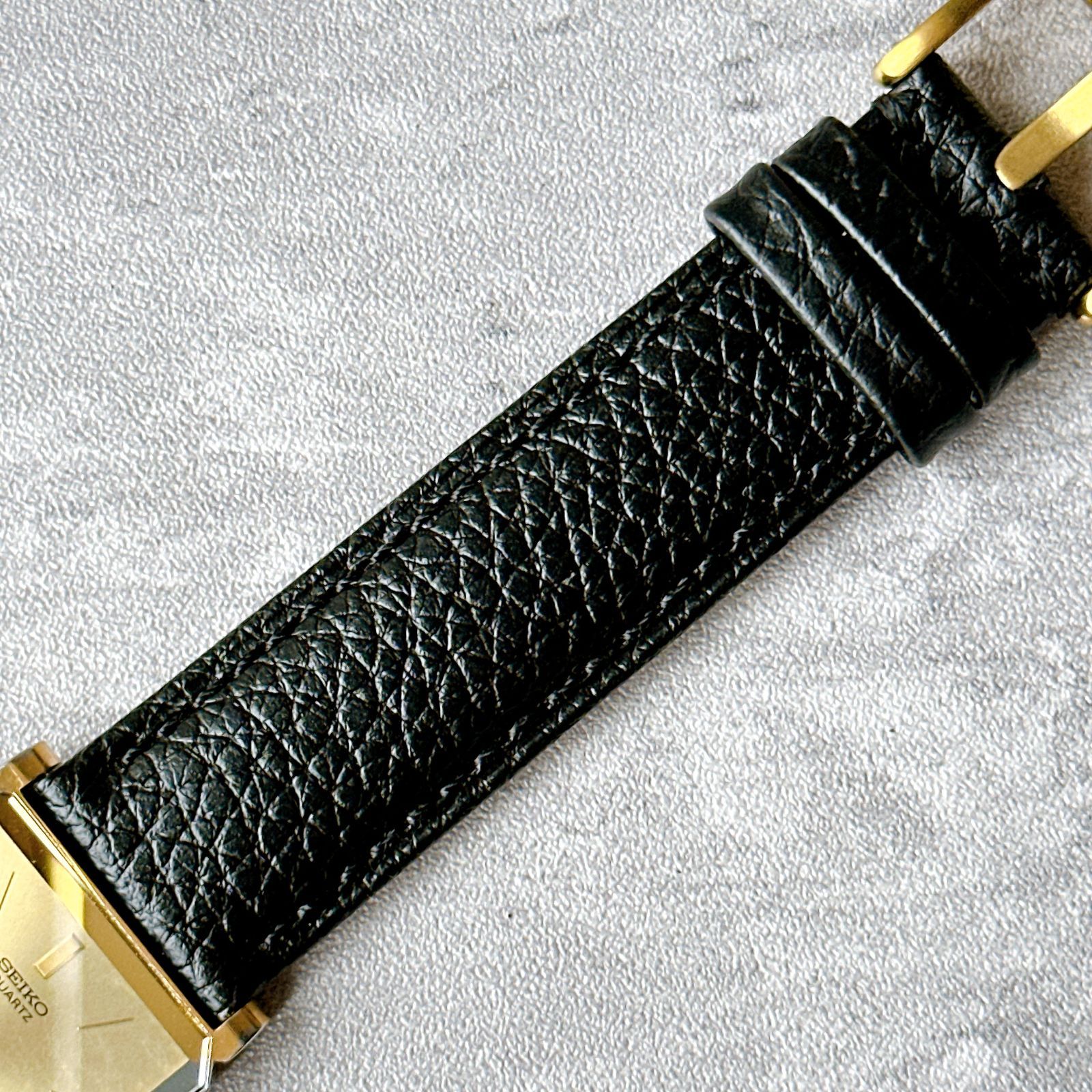 SEIKO DOLCE セイコードルチェ 7730-5020 ゴールド文字盤 スクエア