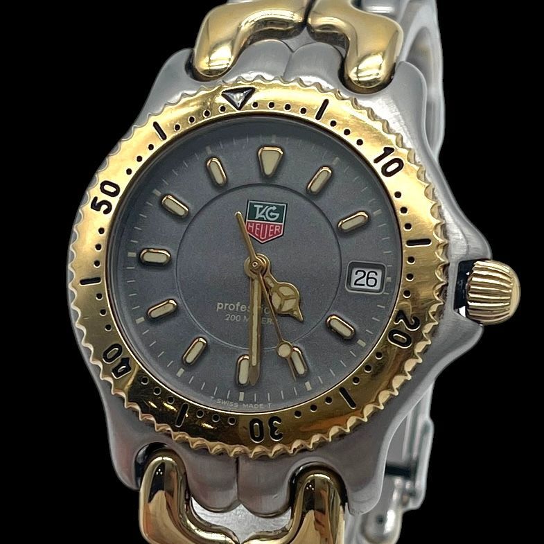 新品電池 稼働品 TAG HEUER タグホイヤー メンズ腕時計 S/el WG1220-K0
