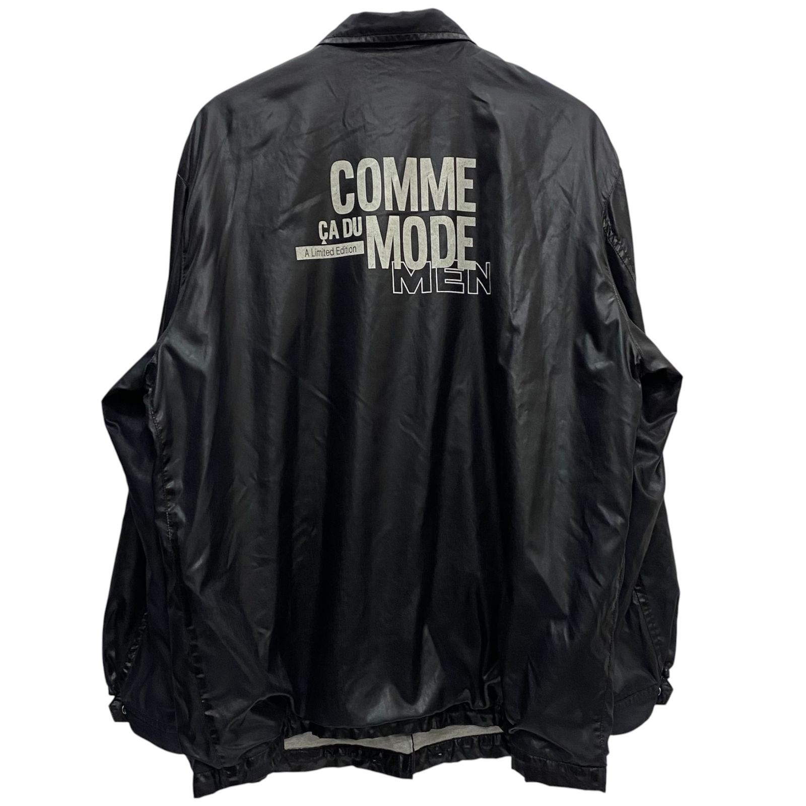 コムサデモードメン COMME CA DU MODE MEN 90's ナイロン コーチジャケット ジャケット ブラック 201MT-6217