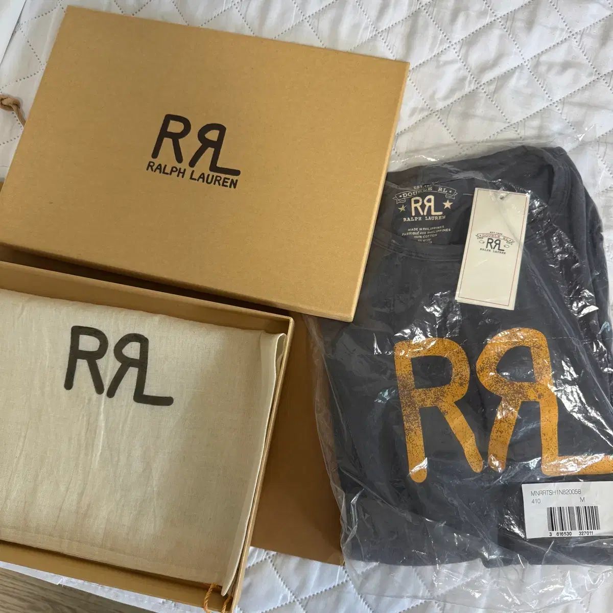 M RRL(ダブルアールエル) ロゴ ジャージ Tシャツ 半袖