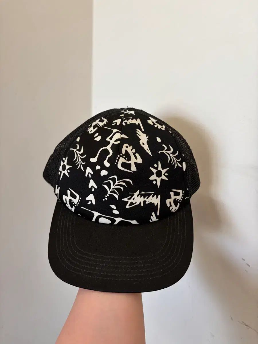 N47 オールド STUSSY ステューシー メッシュ ベースボールキャップ 帽子