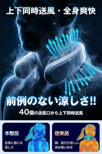 ネッククーラー 冷却プレート付き 【2026改良モデル・左右同時冷却 &上下同時送風】 首掛け扇風機 ネックファン 大風量 携帯扇風機 首かけ ペルチェ素子 -20°瞬冷 猛暑も涼し マイナスイオン機能付 6000mAh大容量 Type-C充 2d9df214 ネッククーラー 冷却プレート付き 【2026改良モデル・左右同時冷却 &上下同時送風】 首掛け扇風機 ネックファン 大風量 携帯扇風機 首かけ ペルチェ素子 -20°瞬冷 猛暑も涼し マイナスイオン機能付 6000mAh大容量 Type-C充 2d9df214