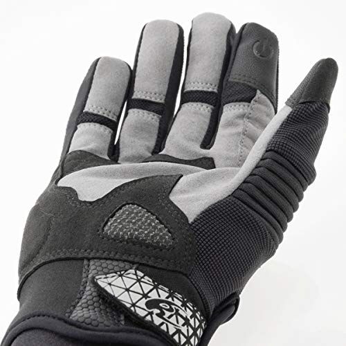 コミネ(KOMINE) バイク用 グローブ プロテクトメッシュグローブ-ブレイブ Black/Delta Gre M GK-183 1049 春夏秋向け メッシュ素材as 9e6e4eb6