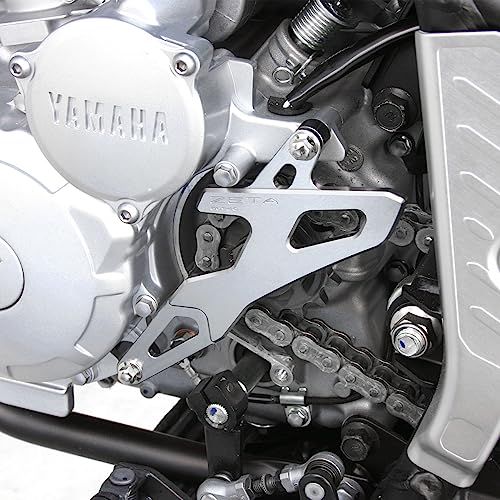 ジータレーシング(ZETA RACING) SEROW250 '05-20, TRICKER '04-18, XT250X '06-17ドライブカバー チタンカラー 泥噛み低減 高強度アルミ合金 ドレスアップ ダートフリーク Dirtfrea 599c01f5