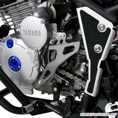 ジータレーシング(ZETA RACING) SEROW250 '05-20, TRICKER '04-18, XT250X '06-17ドライブカバー チタンカラー 泥噛み低減 高強度アルミ合金 ドレスアップ ダートフリーク Dirtfrea 599c01f5