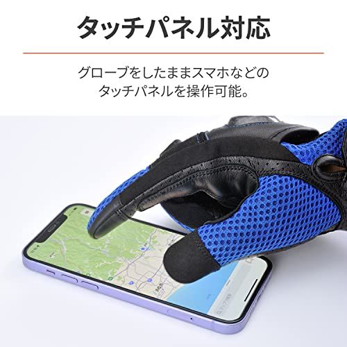 デイトナ(Daytona) バイク グローブ 夏 メッシュ 革(ヤギ革) カーボンプロテクター スマホ対応 カーボンメッシュグローブ DG-003 ブルー Lサイズ 32446as 3657ff81 デイトナ(Daytona) バイク グローブ 夏 メッシュ 革(ヤギ革) カーボンプロテクター スマホ対応 カーボンメッシュグローブ DG-003 ブルー Lサイズ 32446as 3657ff81