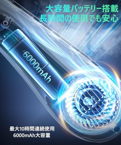 Balin ネッククーラー 冷却プレート【2026新モデル・冷暖房】 首掛け扇風機 ペルチェ ネックファン 瞬間冷却 6000mAh 大容量 TypeC充電 携帯扇風機 静音 熱中症対策 熱中症対策 猛暑 アウトドア 高温対策 旅行 キャンプ 840d3492