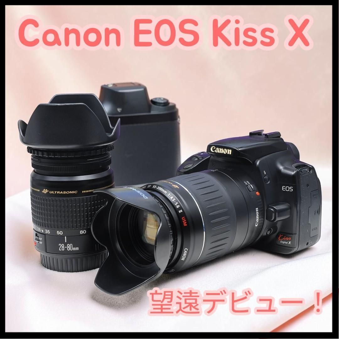 ✨近くも遠くも楽しめる✨Canon EOS Kiss X ダブルレンズ