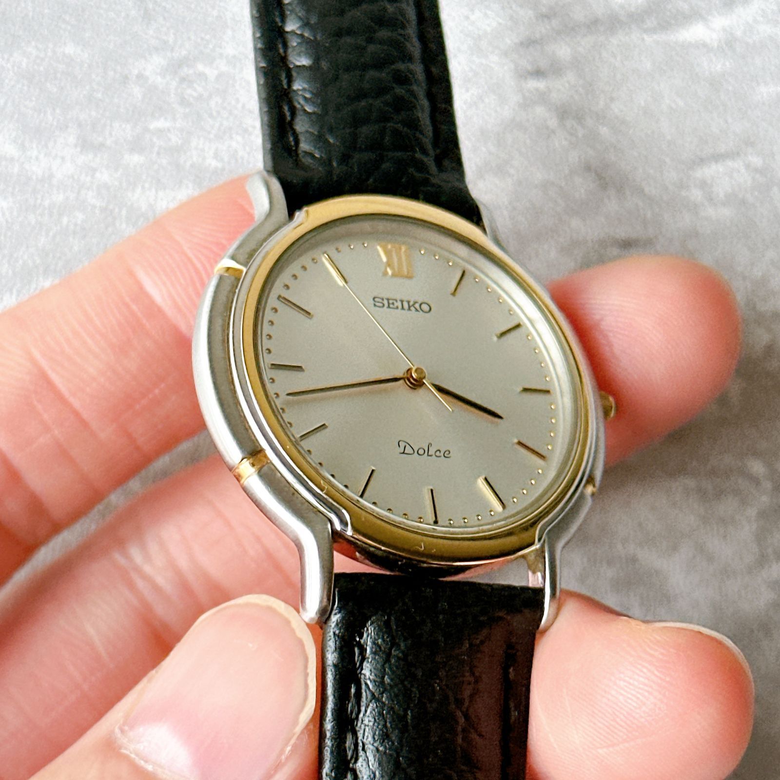 SEIKO DOLCE セイコードルチェ 5E31-6B30 コンビケース シルバー文字盤