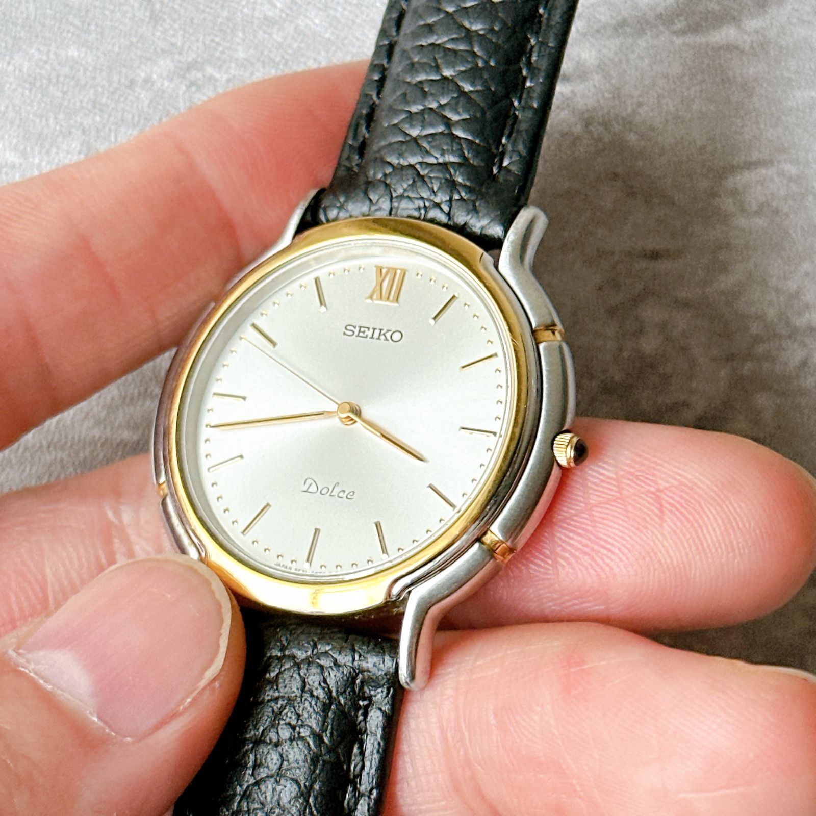SEIKO DOLCE セイコードルチェ 5E31-6B30 コンビケース シルバー文字盤