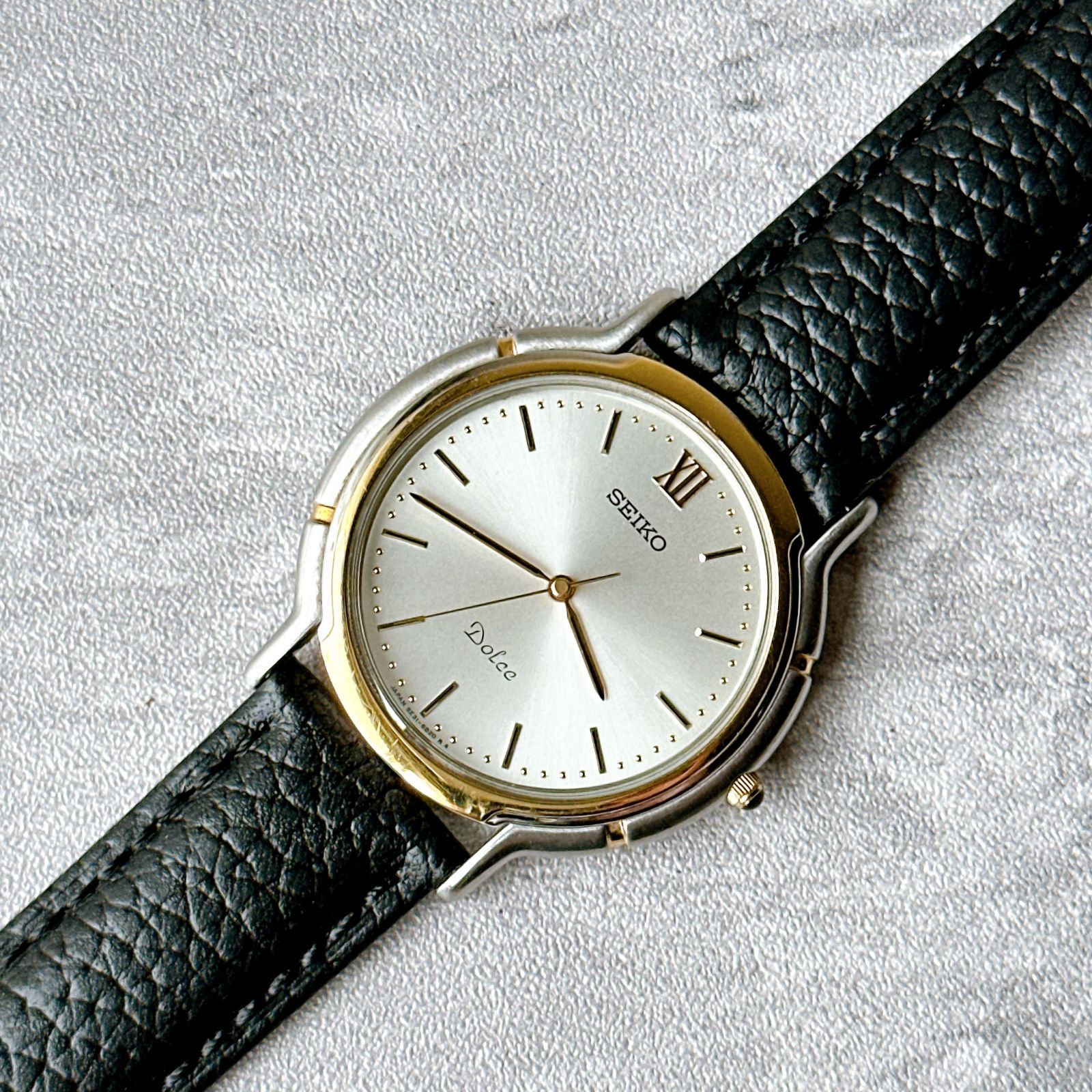 SEIKO DOLCE セイコードルチェ 5E31-6B30 コンビケース シルバー文字盤