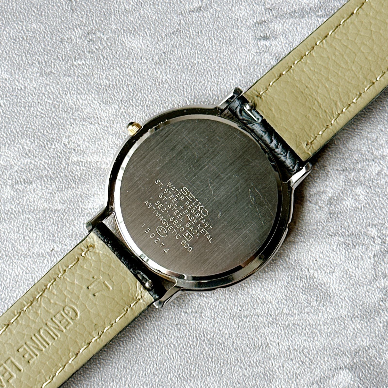 SEIKO DOLCE セイコードルチェ 5E31-6B30 コンビケース シルバー文字盤
