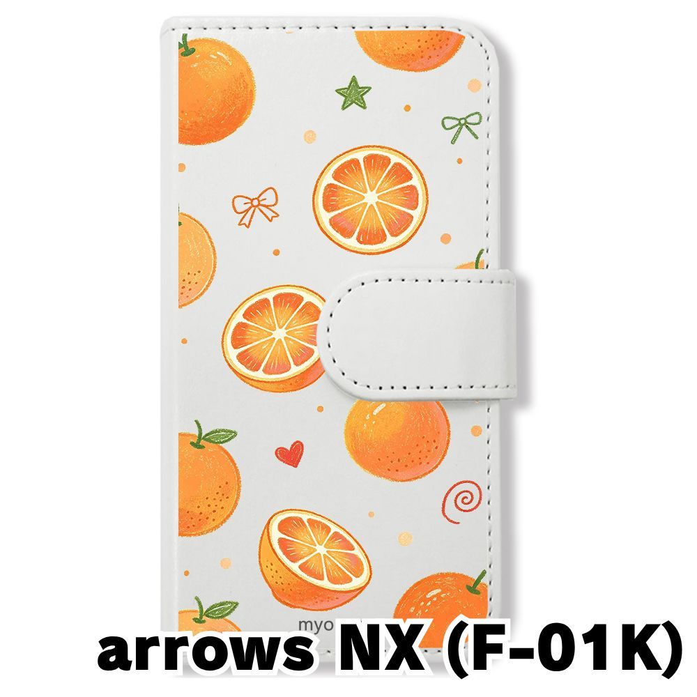 新品未使用】 F-01K arrows NX 手帳型スマホ ケース (色：ホワイト