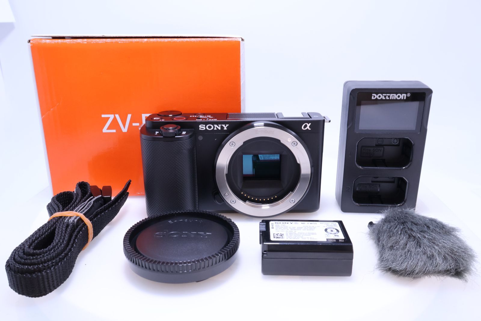 492回 極美品】SONY ZV-E10 ボディブラック ウィンドスクリーン付属