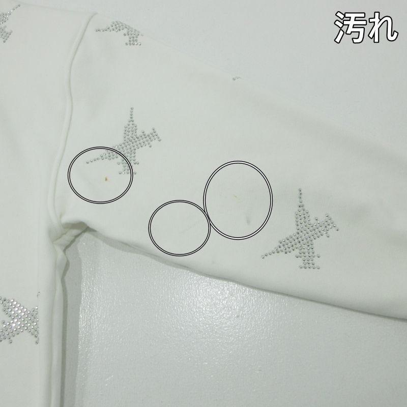 【三重本店】 中古 GALFY | ガルフィー ジップアップパーカー ピカピカ注射器犬パーカー 153030 ホワイト 【101】 【三重本店】 中古 GALFY | ガルフィー ジップアップパーカー ピカピカ注射器犬パーカー 153030 ホワイト 【101】