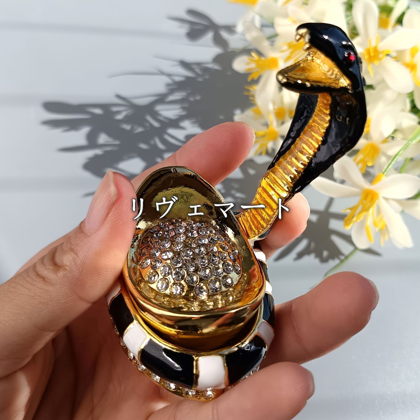 小物入れ 鍵置き 置物 インテリアトレイ オブジェ 蛇 へび ヘビ スネーク 玄関 鍵 収納ボックス 雑貨 インテリア オシャレ ジュエリーボックス アクセサリーケース ミニサイズ 金属 棚装飾